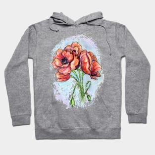 Poppy Flowers Hoodie